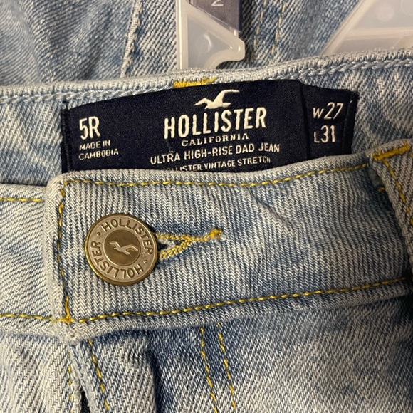 Hollister dad jeans size 5 regular women’s - Picture 3 of 3